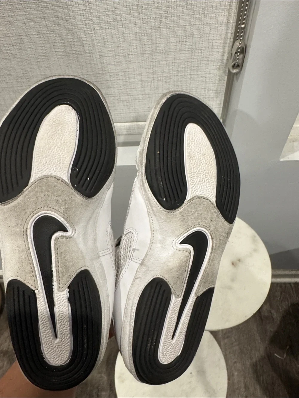 Nike Inflict 3 White & Black Wrestling Shoes 7.5